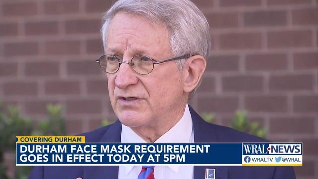 Durham mayor says mask mandate is 'common sense'