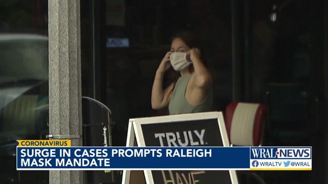Some business owners worry as surge in cases prompts Raleigh mask mandate 