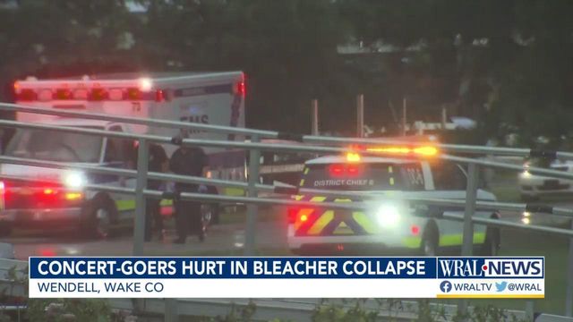 Several injured at Gooch Arena after bleachers collapse 
