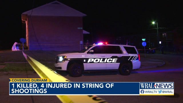 1 killed, 5 others hurt among swarm of shootings overnight in Durham