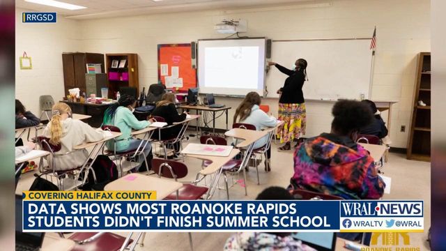 Data shows most Roanoke Rapids students didn't finish summer school 
