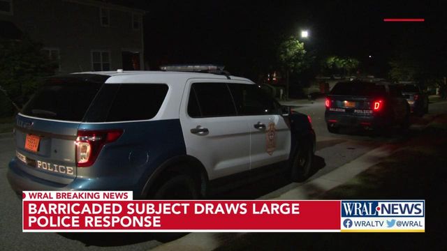 Barricaded person draws large police response in Raleigh 