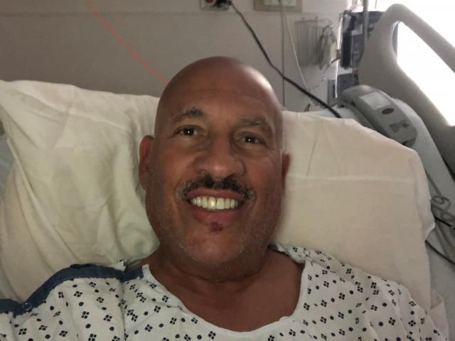 WRAL Fayetteville reporter Gilbert Baez in the COVID-19 unit of Cape Fear Valley Medical Center