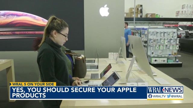 Yes, you should secure your Apple products 