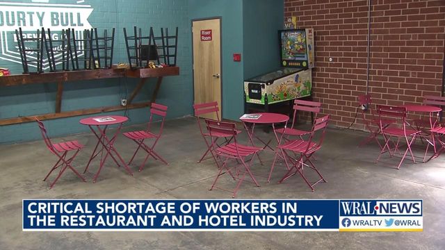 Critical shortage of workers in NC hospitality industry 