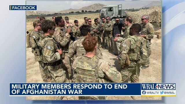 Local military, veterans respond to end of America's longest war