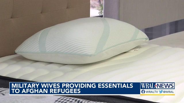 Military wives gather essentials to welcome Afghan refugees