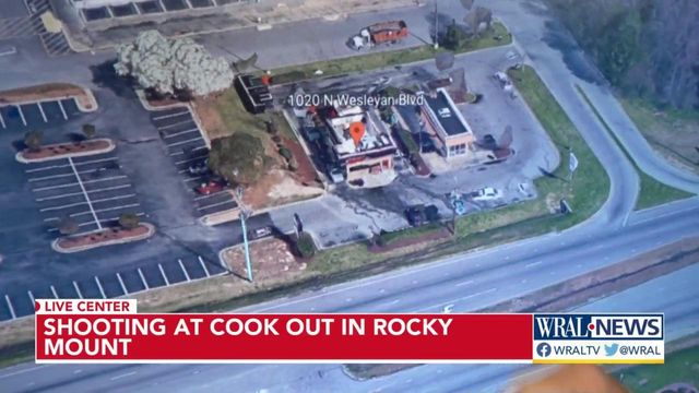 Woman shot at Rocky Mount Cook Out