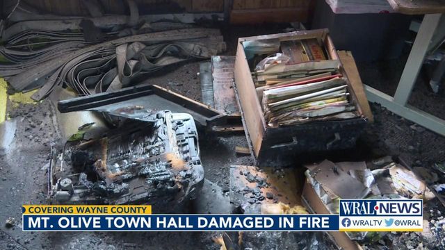 Mount Olive town hall damaged in electrical fire 