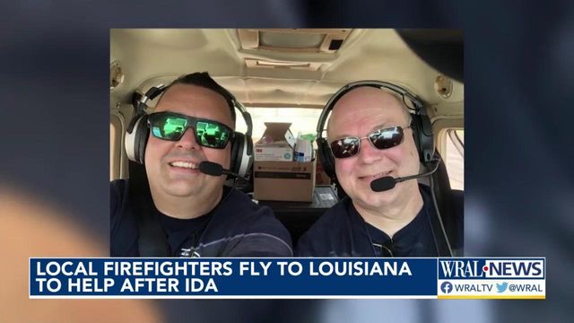 Wake Forest firefighters fly to Louisiana to help after Ida's destruction