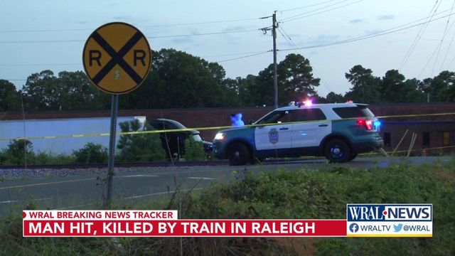 Man dies after being hit by passenger train in Raleigh