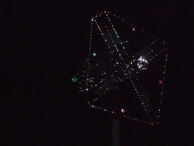 The lights of Acid Park as seen at night. (Image courtesy of Richard Moore)