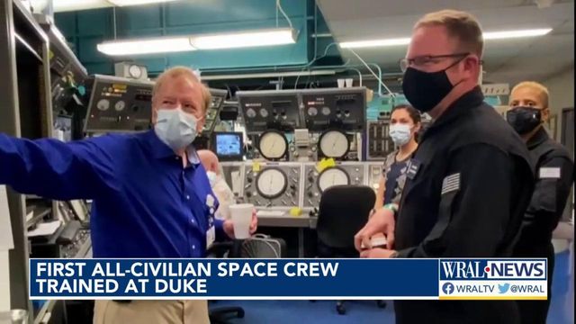First all-civilian space crew trained at Duke Health