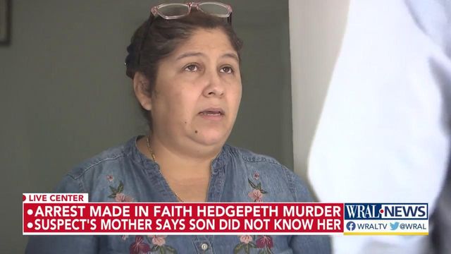 Mother of suspect in Hedgepeth murder says son did not know her 