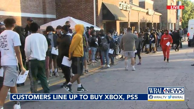 People camp out at Best Buy in Cary for shot at PlayStation 5 or XBox Series X