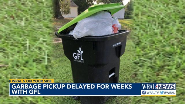 Garbage pickup delayed for weeks with GFL Environmental 