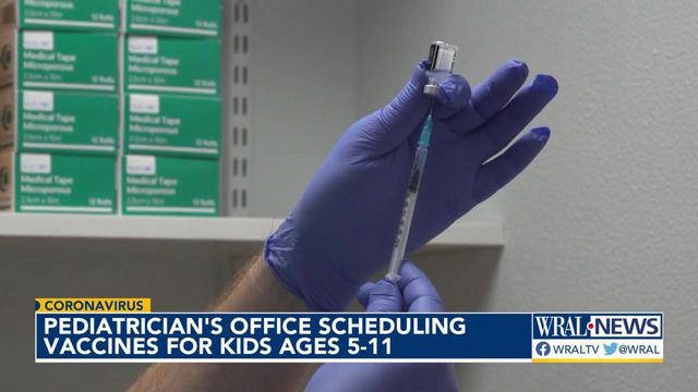 Pediatrician in the Triangle scheduling vaccines for kids ages 5-11