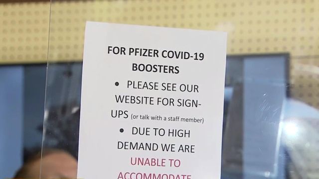 Appointments recommended for booster shots to avoid lines