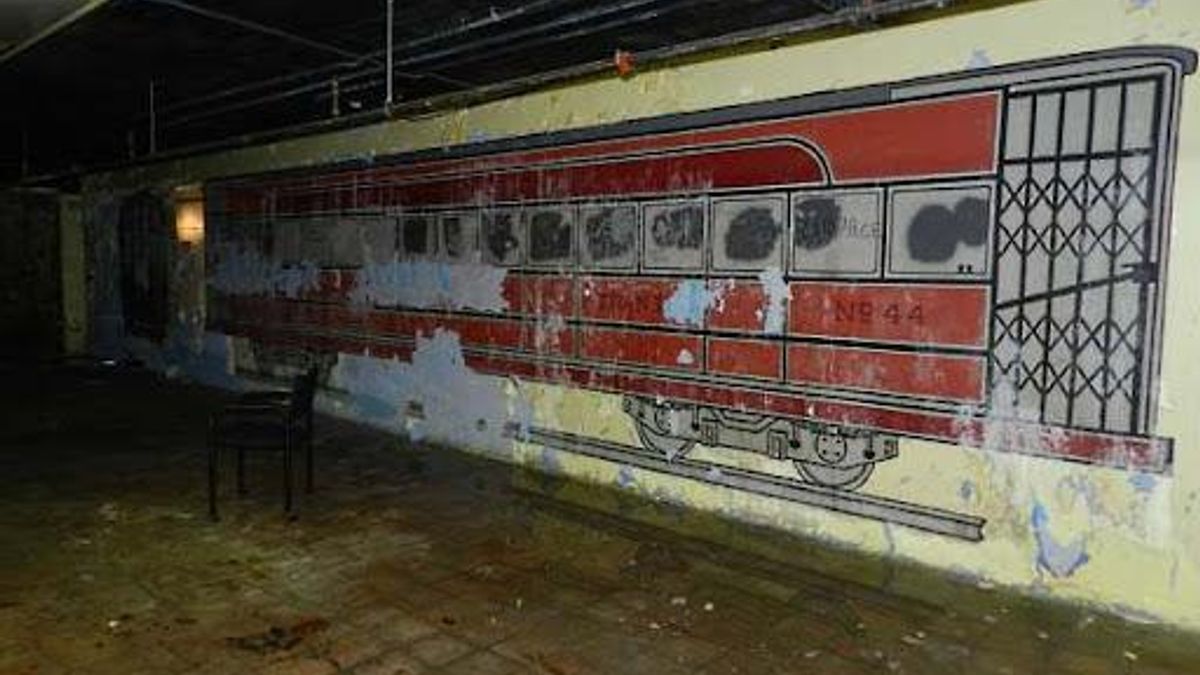 Inside the last remaing section of the Village Subway beneath the Village District, formerly known as Cameron Village.