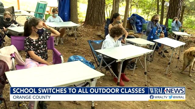 School switches to all outdoor classes, avoiding COVID cases, enjoying benefits of nature