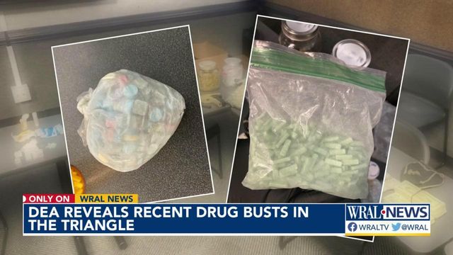 Only on WRAL: DEA reveals recent drug busts in the Triangle