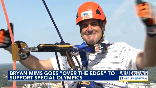 SpiderMims: WRAL's Bryan Mims goes 'Over the Edge' for charity 