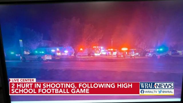 Shooting after high school football game injures 2 teens