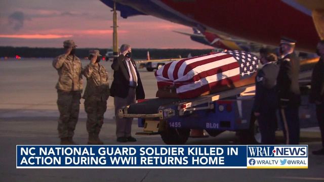Remains of NC National Guard veteran killed in World War II return home