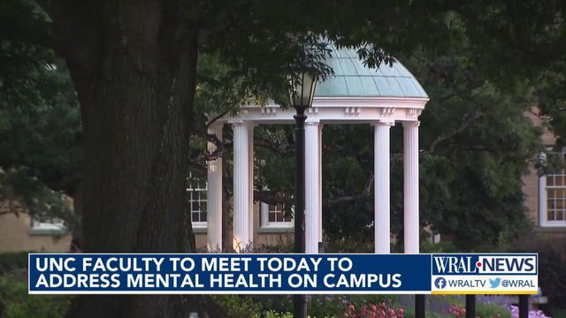 UNC faculty meeting to address mental health concerns