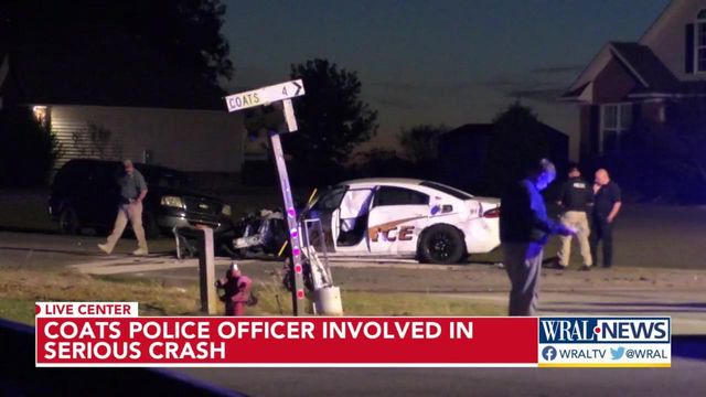 Coats officer invovled in serious crash