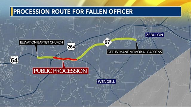 What to know about Officer Ryan Hayworth's funeral procession