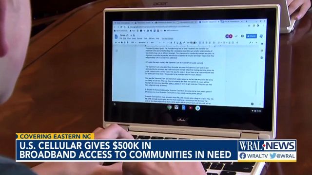 U.S. Cellular gifts thousands to rural NC for internet access