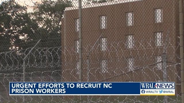Urgent efforts underway to recruit North Carolina prison workers 