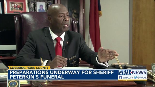 Preparations underway for Sheriff Peterkin's funeral