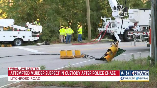 Attempted murder suspect in custody after chase 