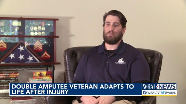 'Go at it every day:' Amputee, veteran excels as athlete, family man