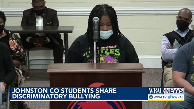 Students speak out at about discriminatory bullying at Johnston County high school