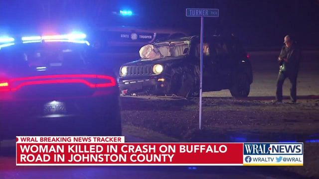 Woman killed in Johsnton County crash 