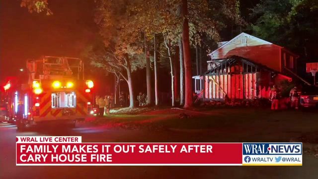 Cary house damaged in fire
