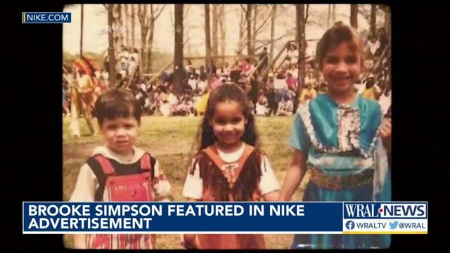 Brooke Simpson, Haliwa-Saponi tribe featured in Nike commercial 