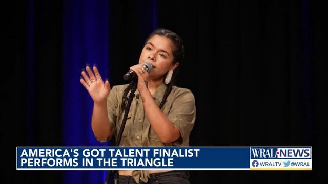 AGT's Brooke Simpson performs in Raleigh 