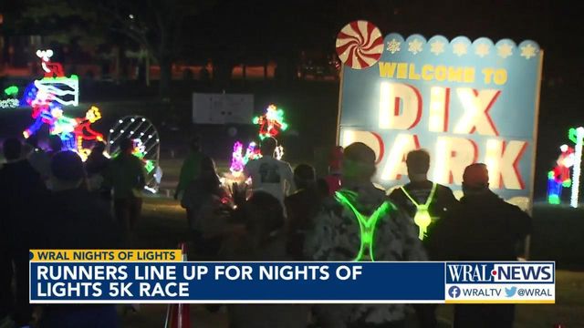 WRAL Nights of Lights hosts 5K through Dix Park 