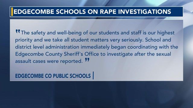 Officials investigating rape allegations at Edgecombe high school 