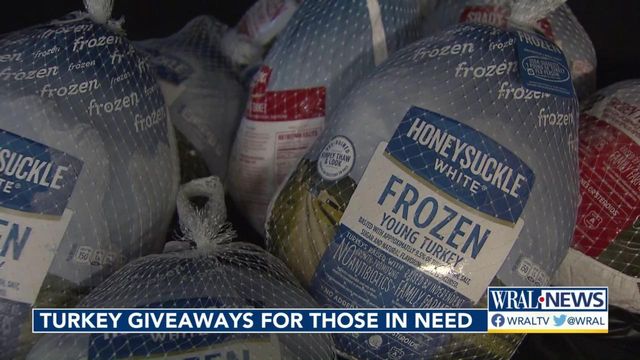 Turkey giveaways held for those in the Triangle in need 