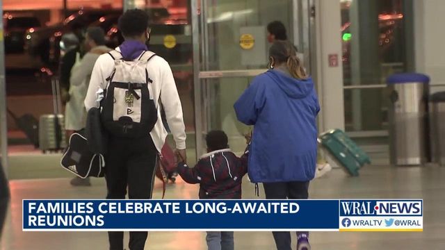 Families celebrate long-awaited Thanksgiving reunions at RDU