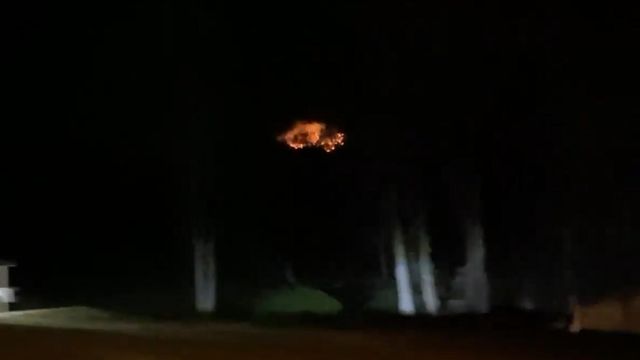 Fire breaks out on Pilot Mountain 