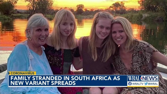 Family can't leave South Africa as new variant spreads 