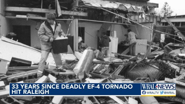 33 years since deadly F-4 tornado struck Raleigh in 1988