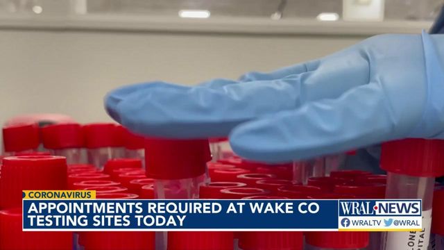 Wake County moves to COVID-19 testing by appointment