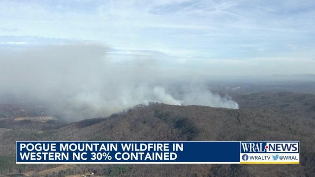 NC Forest Service: Pogue Mountain fire 30% contained